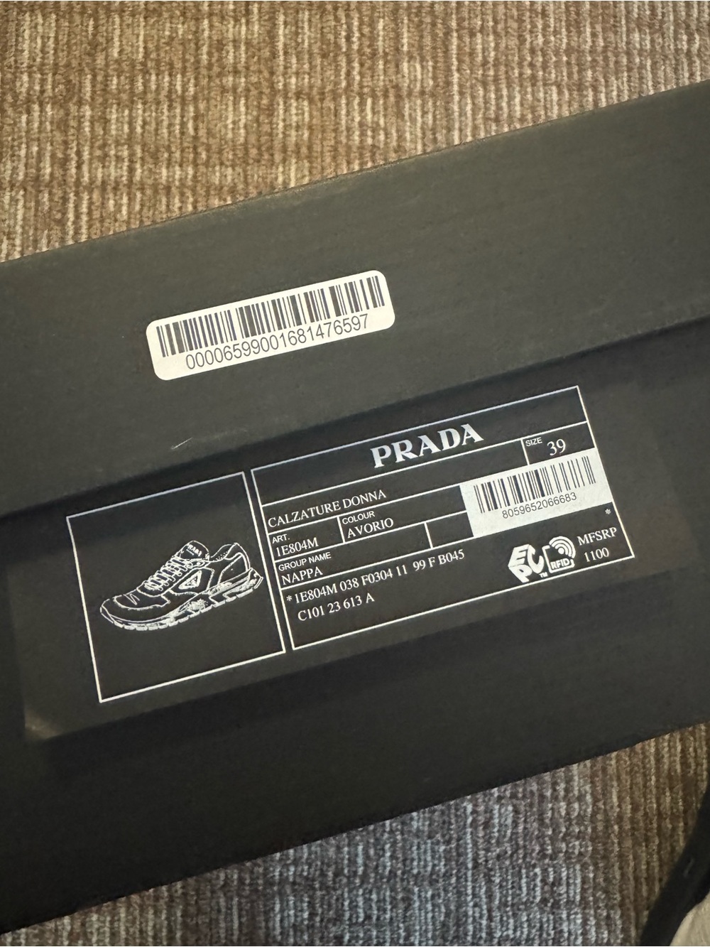Prada Leather Sneakers - Picture 9 of 11
